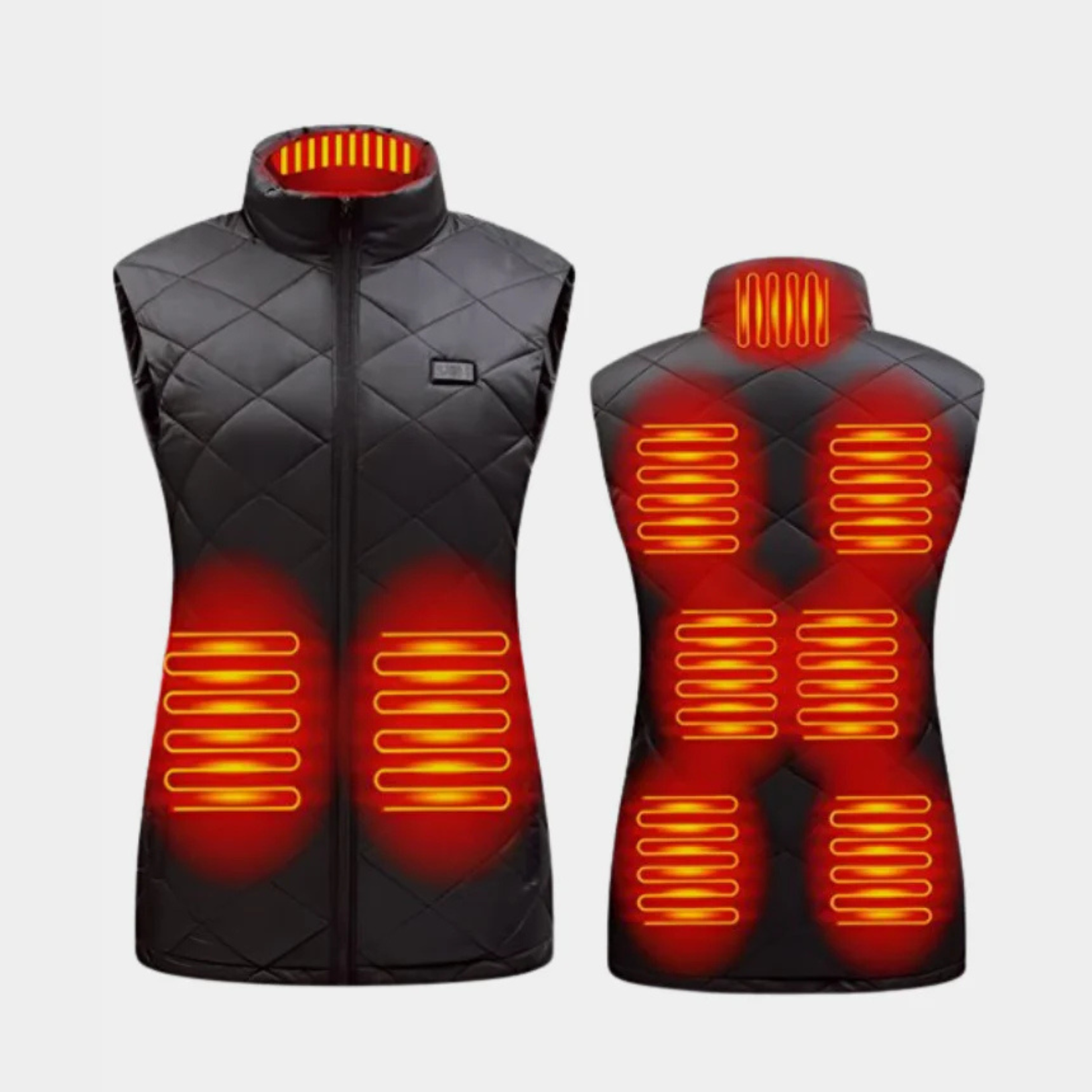Women's Rechargeable Heated Vest | 9-Zone Dual Control Electric Warming