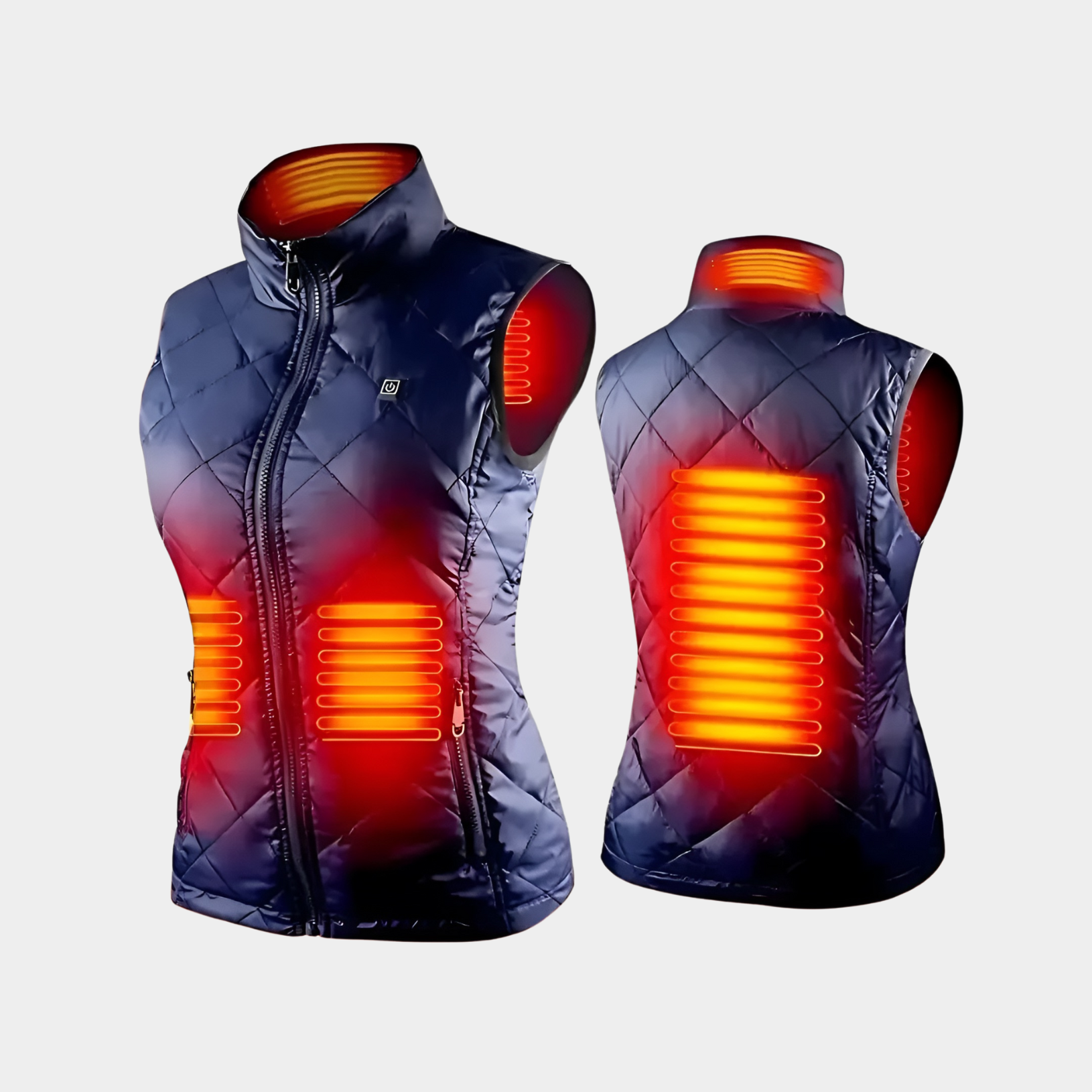 Women's Rechargeable Heated Vest | 9-Zone Dual Control Electric Warming