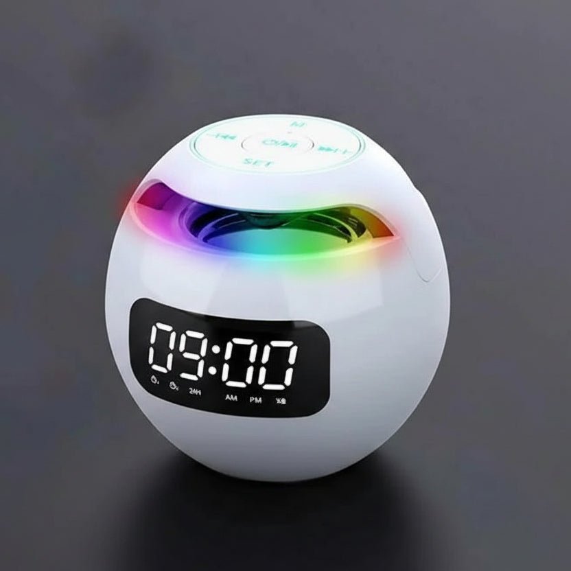Modern Digital Alarm Clock – Wake-up Light, Bluetooth Speaker, and Ambient Lighting for a Calm and Modern Morning Routine