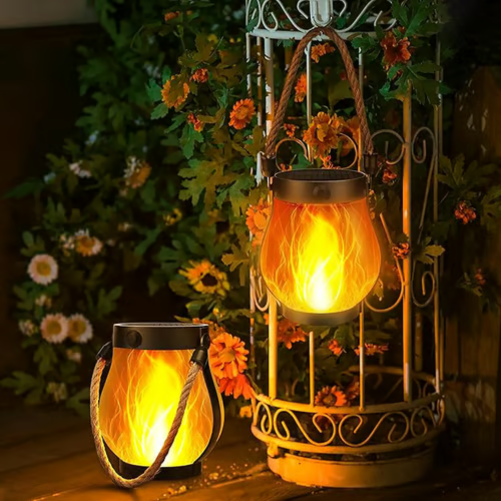 LucasGlow | Outdoor Waterproof Solar Lantern Light for Decorative Ambiance