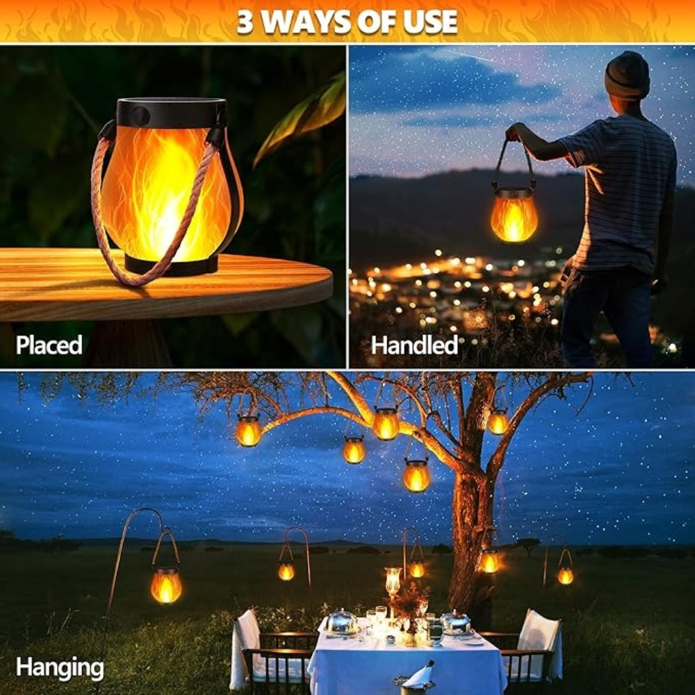 LucasGlow | Outdoor Waterproof Solar Lantern Light for Decorative Ambiance