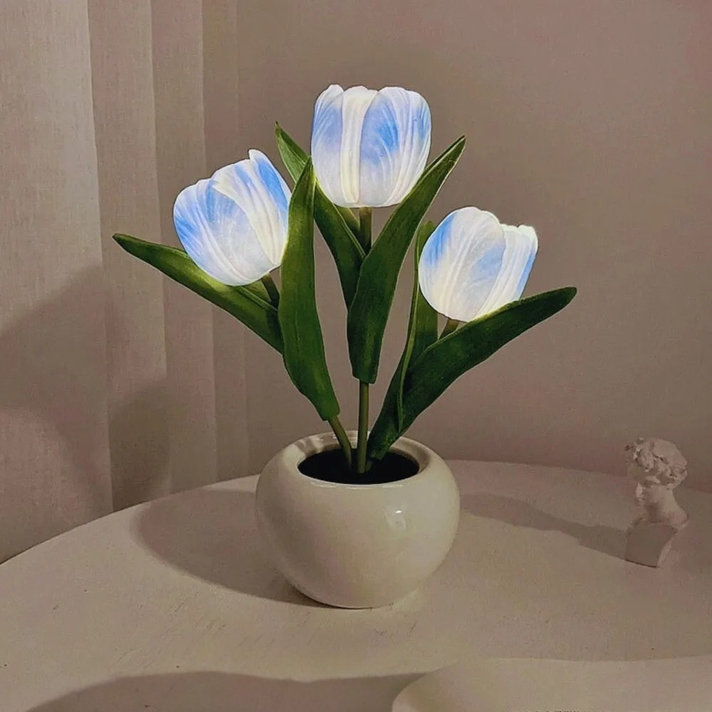 LukePaul | Modern Floral Pot Design LED Table Lamp for Stylish Home Decoration