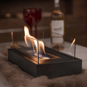Portable Tabletop Bioethanol Fireplace with Clean Flame - Smokeless Indoor Fire Bowl for Cosy Ambience