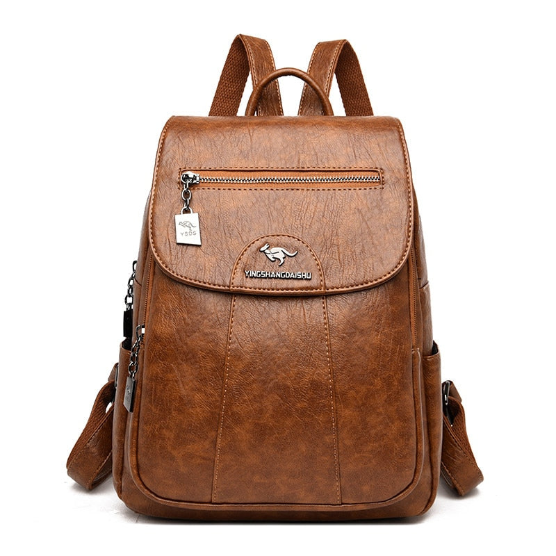 Aurelia Premium Everyday Leather Backpack for Women