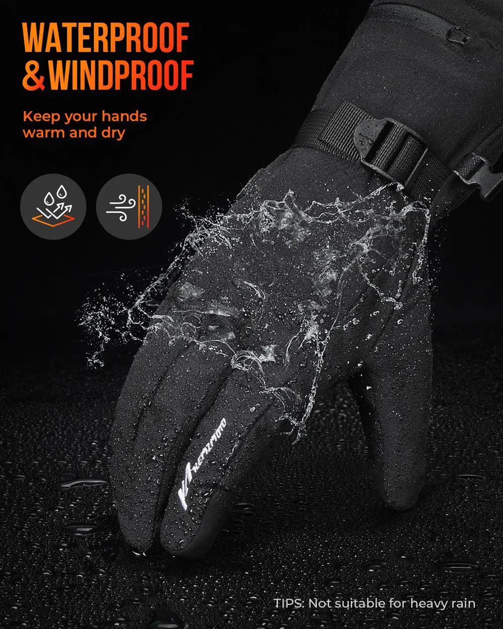 Thermal Heated Gloves | Waterproof Rechargeable Winter Gloves