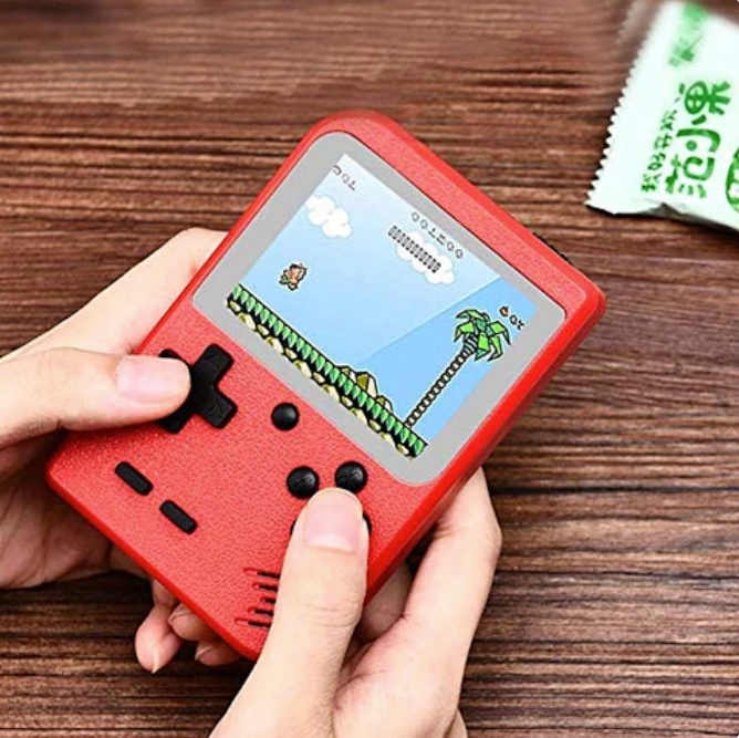 PixelPloy | Mini Retro Handheld Game Console with 400 Built-In Classic Games