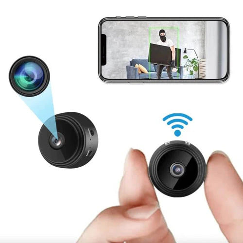 1080P WiFi Security Camera, Compact with Night Vision