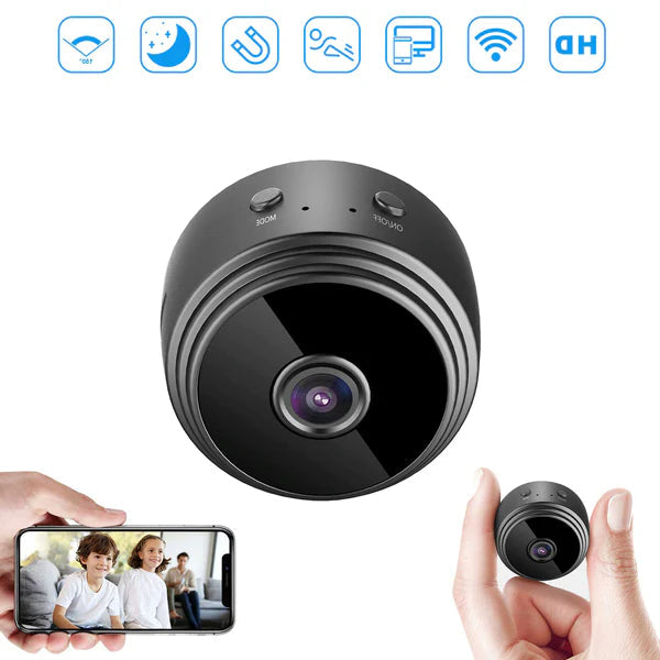 1080P WiFi Security Camera, Compact with Night Vision