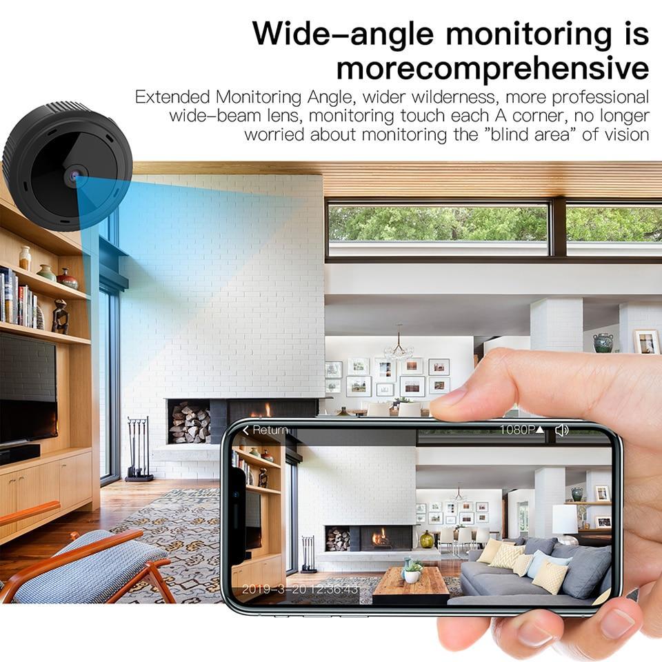 1080P WiFi Security Camera, Compact with Night Vision