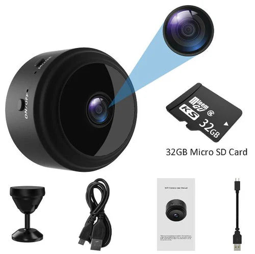 1080P WiFi Security Camera, Compact with Night Vision
