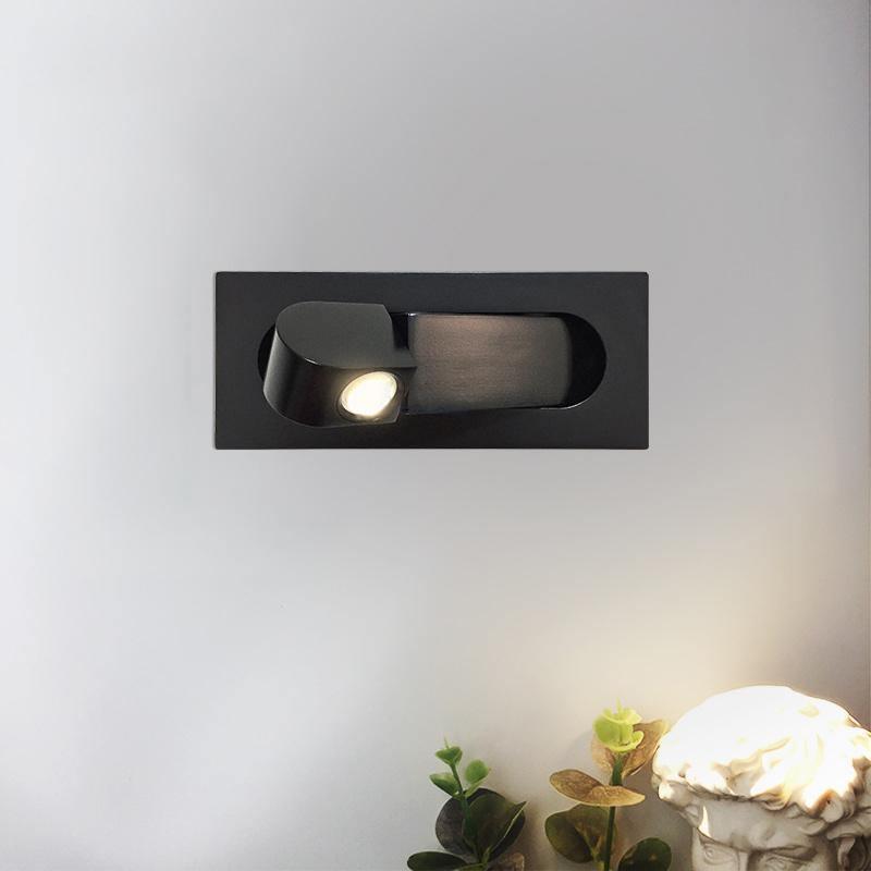 Modern Adjustable LED Wall Sconce – Foldable Bedside Reading Light with Directional Arm for Home Interiors