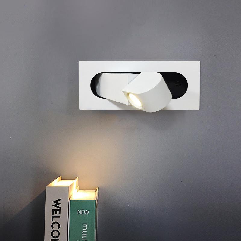 Modern Adjustable LED Wall Sconce – Foldable Bedside Reading Light with Directional Arm for Home Interiors