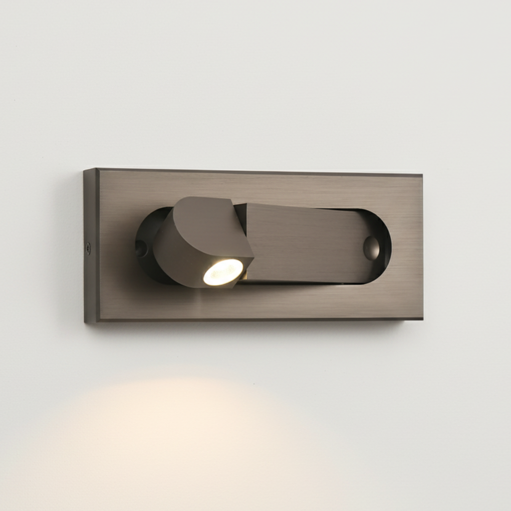 Modern Adjustable LED Wall Sconce – Foldable Bedside Reading Light with Directional Arm for Home Interiors