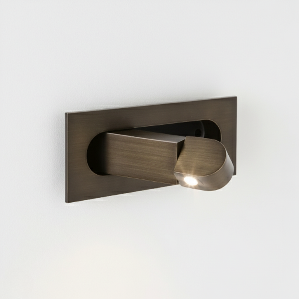 Modern Adjustable LED Wall Sconce – Foldable Bedside Reading Light with Directional Arm for Home Interiors