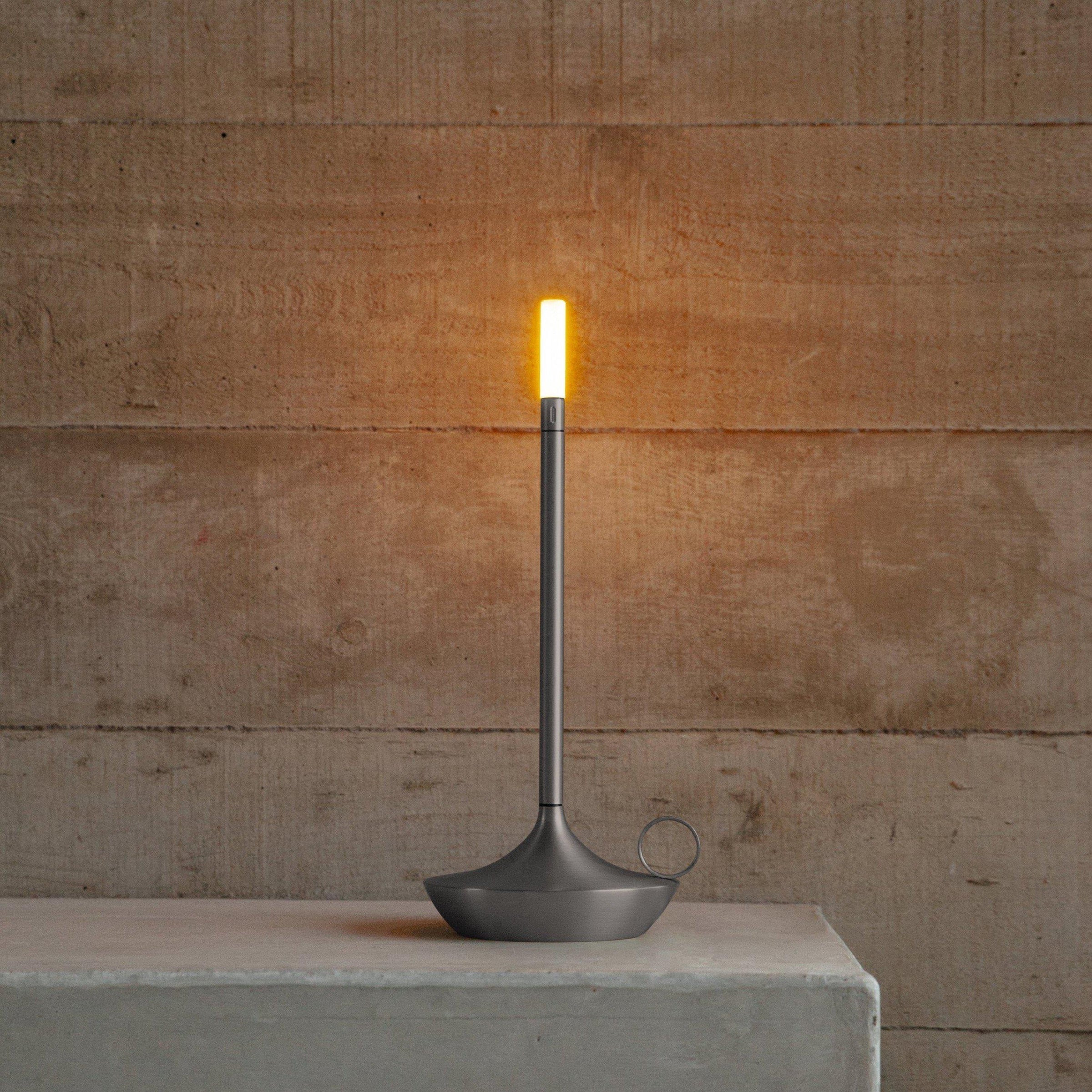 Rechargeable Cordless LED Table Lamp with Dimmable Candlelight USB-C