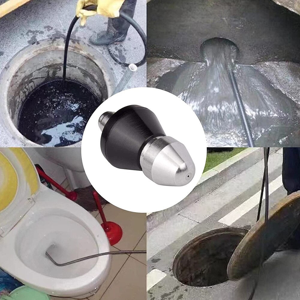 Sewer Jetter Nozzle for Pressure Washer | Drain Cleaning Attachment