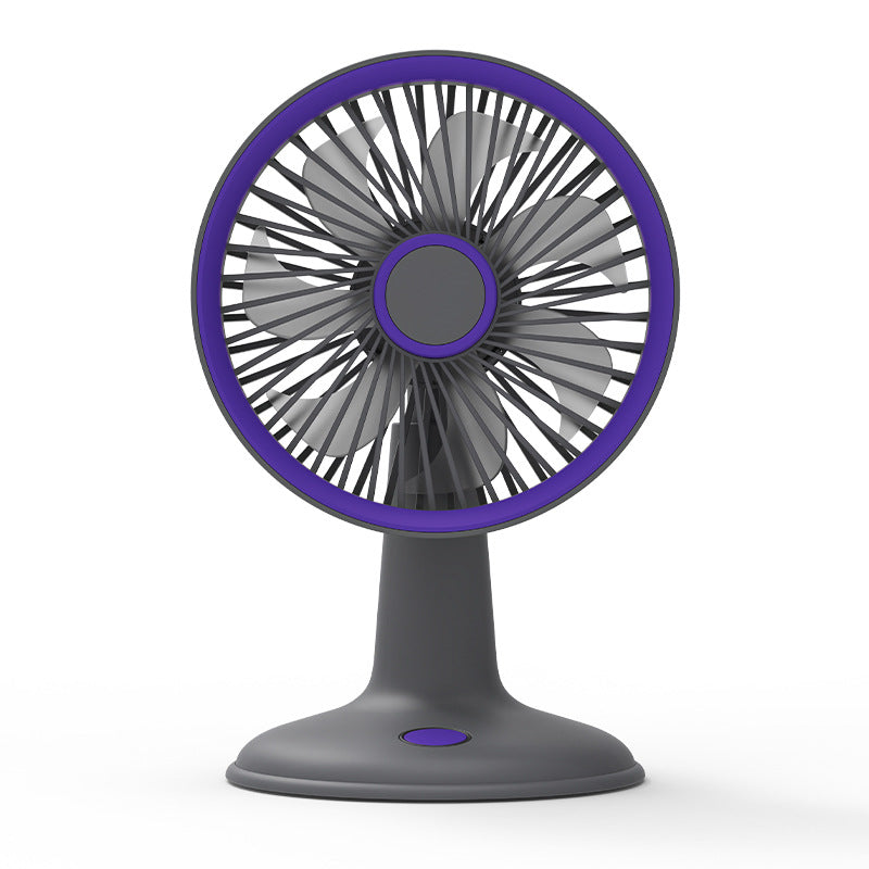 USB Rechargeable Table Fan with Flexible Tilt Mechanism – Quiet Adjustable-Speed Personal Cooling for Desk, Office, Bedroom & Home