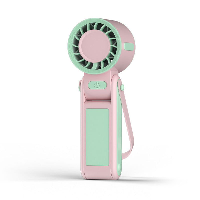 Whisper-Quiet Handheld Fan with USB Charging and Flexible Design – Quiet Adjustable-Speed Personal Cooling for Travel, Commute & Outdoor