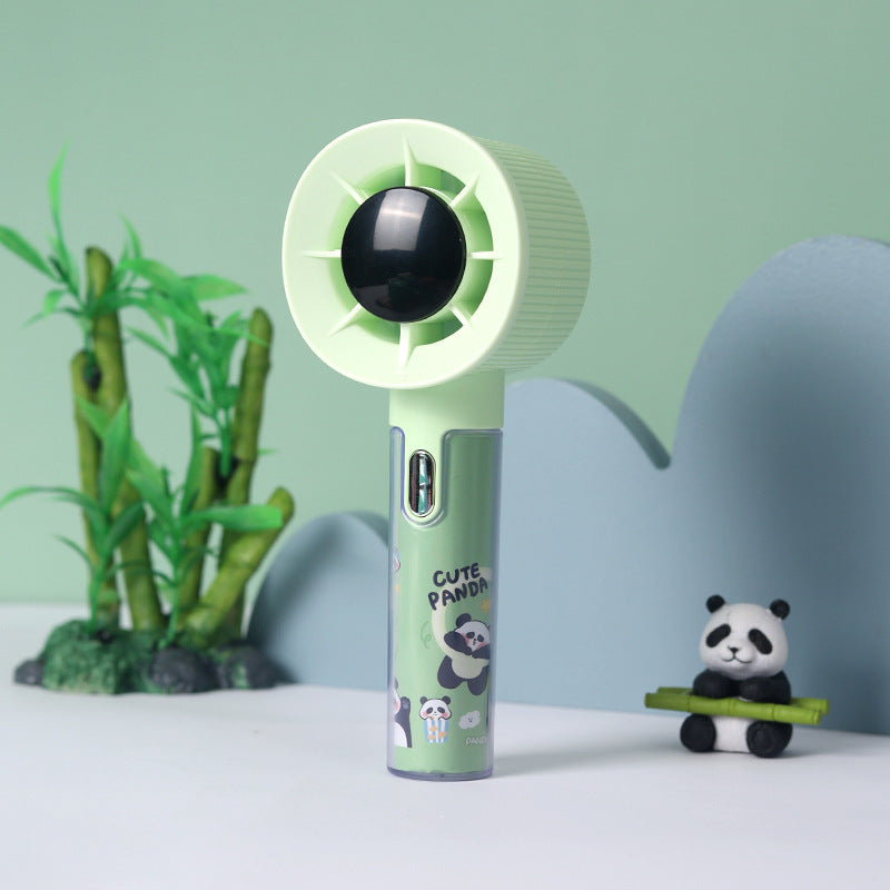 Whisper-Quiet Mini Fan with Cute Panda Design – Quiet Adjustable-Speed Personal Cooling for Travel, Desk, Stroller & Outdoor