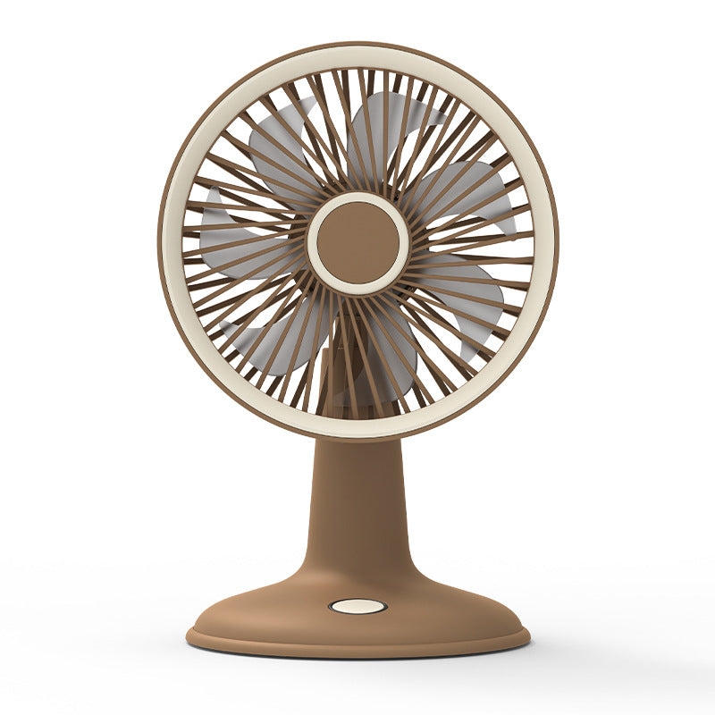 USB Rechargeable Table Fan with Flexible Tilt Mechanism – Quiet Adjustable-Speed Personal Cooling for Desk, Office, Bedroom & Home