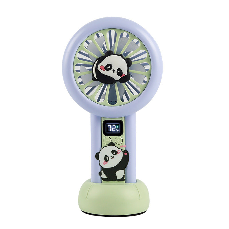 Powerful Mini Fan with LED Display – Quiet Adjustable-Speed Personal Cooling for Travel, Desk, Stroller & Outdoor