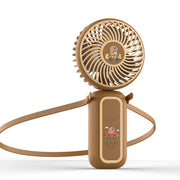 Compact Handheld Fan with Carry Strap and Cute Design – Quiet Adjustable-Speed Personal Cooling for Travel, Commute, Outdoor Events & Festivals