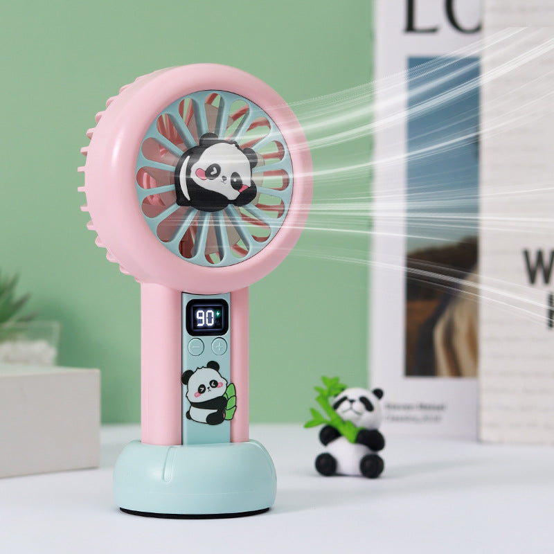 Powerful Mini Fan with LED Display – Quiet Adjustable-Speed Personal Cooling for Travel, Desk, Stroller & Outdoor
