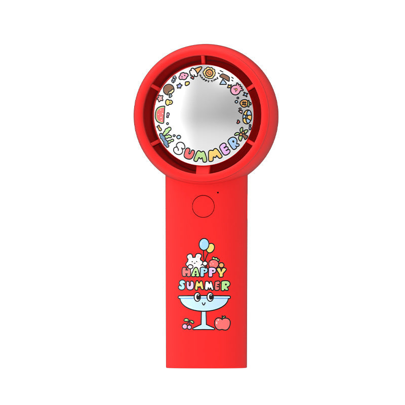 Compact Handheld Fan with Cute Cat Design – Quiet Adjustable-Speed Personal Cooling for Travel, Commute, Outdoor Events & Festivals