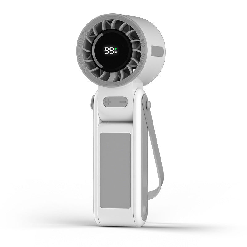 Whisper-Quiet Handheld Fan with USB Charging and Flexible Design – Quiet Adjustable-Speed Personal Cooling for Travel, Commute & Outdoor