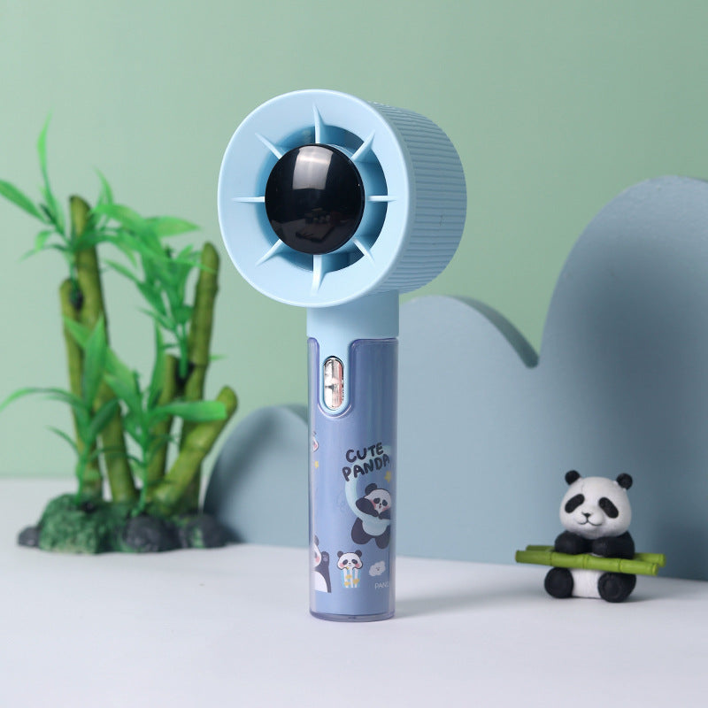 Whisper-Quiet Mini Fan with Cute Panda Design – Quiet Adjustable-Speed Personal Cooling for Travel, Desk, Stroller & Outdoor