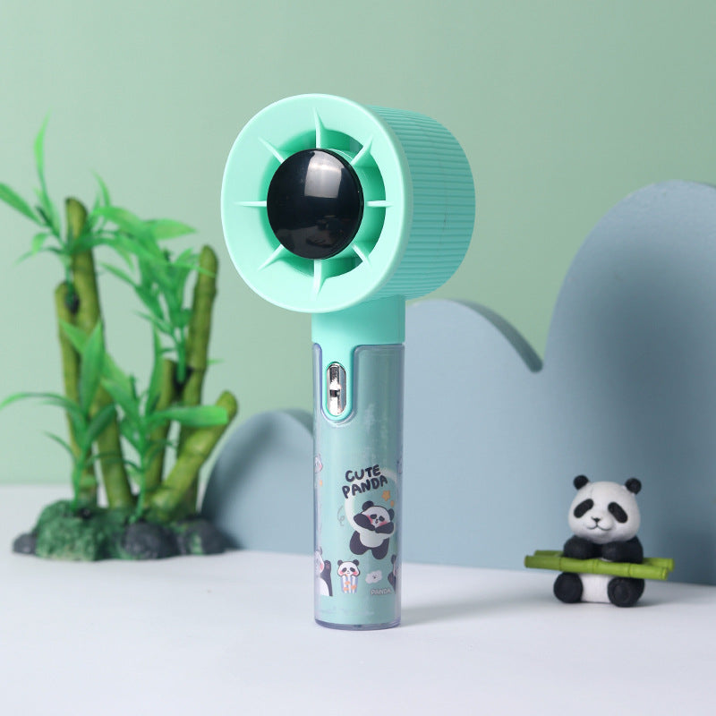 Whisper-Quiet Mini Fan with Cute Panda Design – Quiet Adjustable-Speed Personal Cooling for Travel, Desk, Stroller & Outdoor