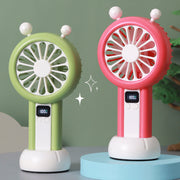 Portable USB Desk Fan with Digital Speed Display – Rechargeable Quiet Personal Cooling Fan for Office and Bedroom