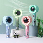 Whisper-Quiet Mini Fan with Cute Panda Design – Quiet Adjustable-Speed Personal Cooling for Travel, Desk, Stroller & Outdoor