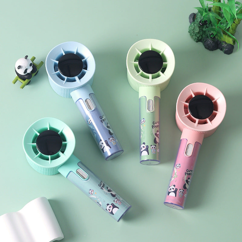 Whisper-Quiet Mini Fan with Cute Panda Design – Quiet Adjustable-Speed Personal Cooling for Travel, Desk, Stroller & Outdoor