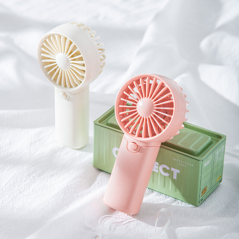 Whisper-Quiet Mini Fan with Powerful Battery and USB Charging – Quiet Adjustable-Speed Personal Cooling for Travel, Desk & Outdoor