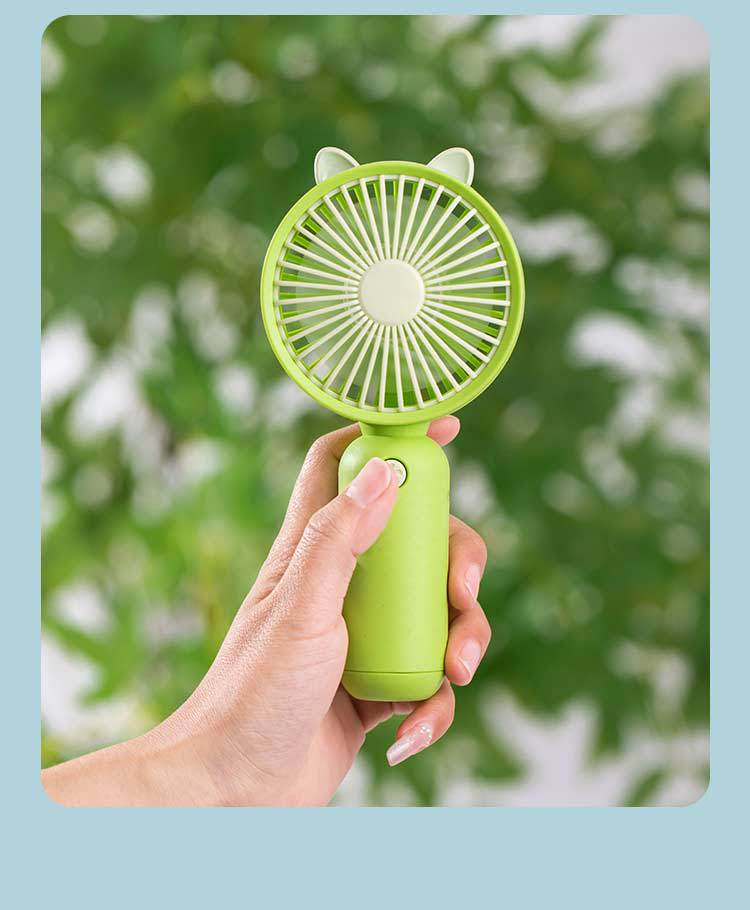 Rechargeable Handheld Fan with Special Animal Design – Quiet Adjustable-Speed Personal Cooling for Travel, Commute, Outdoor Events & Festivals