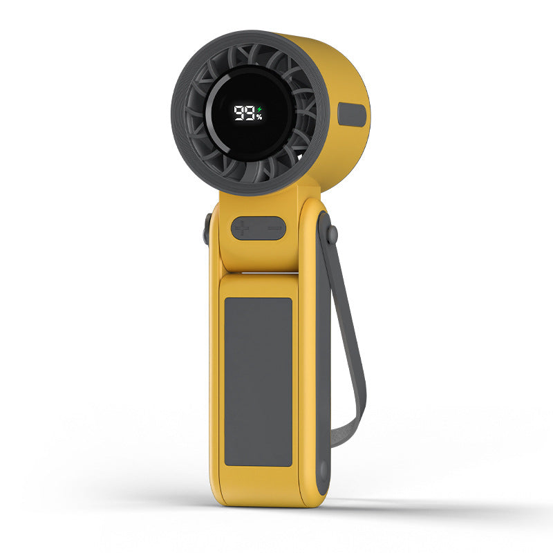 Whisper-Quiet Handheld Fan with USB Charging and Flexible Design – Quiet Adjustable-Speed Personal Cooling for Travel, Commute & Outdoor