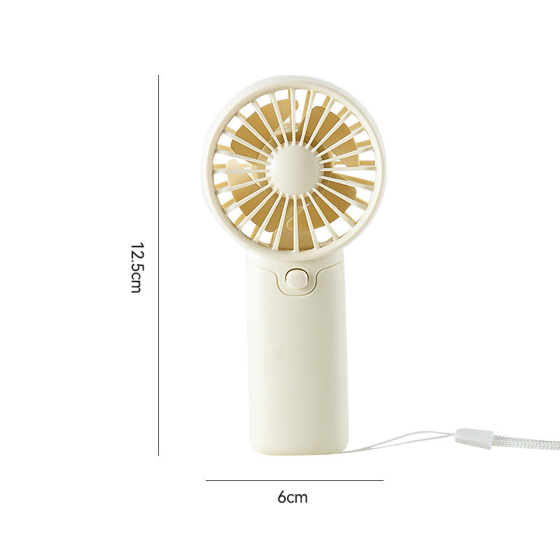 Whisper-Quiet Mini Fan with Powerful Battery and USB Charging – Quiet Adjustable-Speed Personal Cooling for Travel, Desk & Outdoor