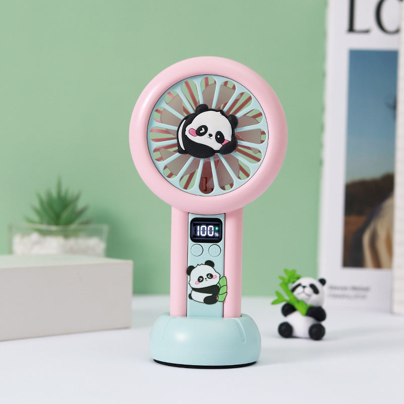Powerful Mini Fan with LED Display – Quiet Adjustable-Speed Personal Cooling for Travel, Desk, Stroller & Outdoor
