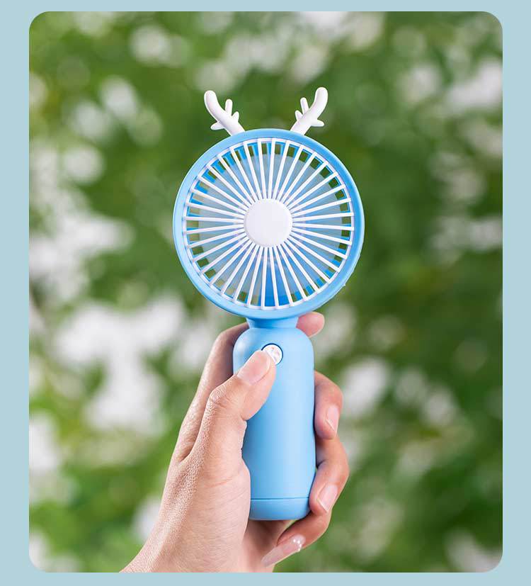 Rechargeable Handheld Fan with Special Animal Design – Quiet Adjustable-Speed Personal Cooling for Travel, Commute, Outdoor Events & Festivals