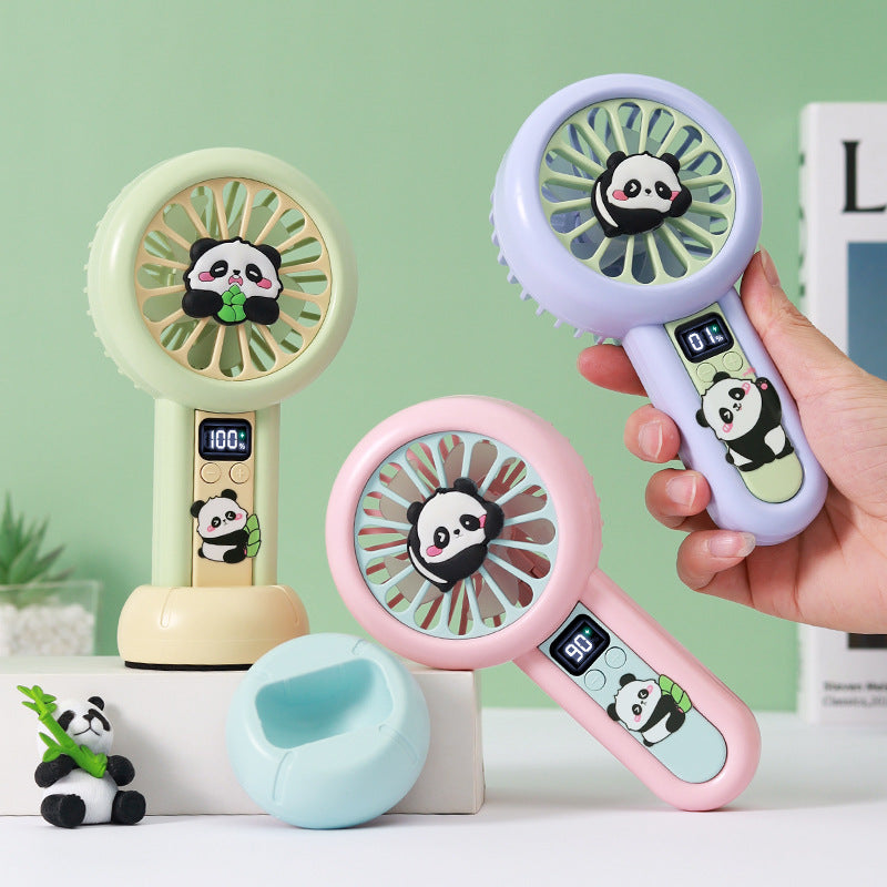 Powerful Mini Fan with LED Display – Quiet Adjustable-Speed Personal Cooling for Travel, Desk, Stroller & Outdoor