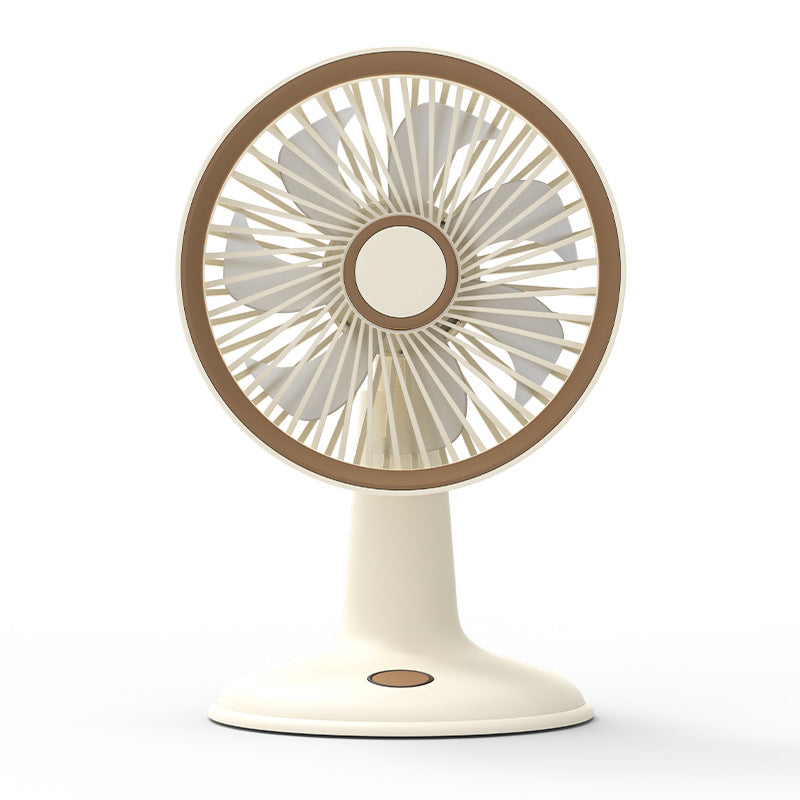 USB Rechargeable Table Fan with Flexible Tilt Mechanism – Quiet Adjustable-Speed Personal Cooling for Desk, Office, Bedroom & Home