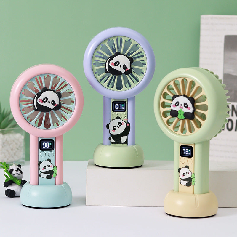 Powerful Mini Fan with LED Display – Quiet Adjustable-Speed Personal Cooling for Travel, Desk, Stroller & Outdoor