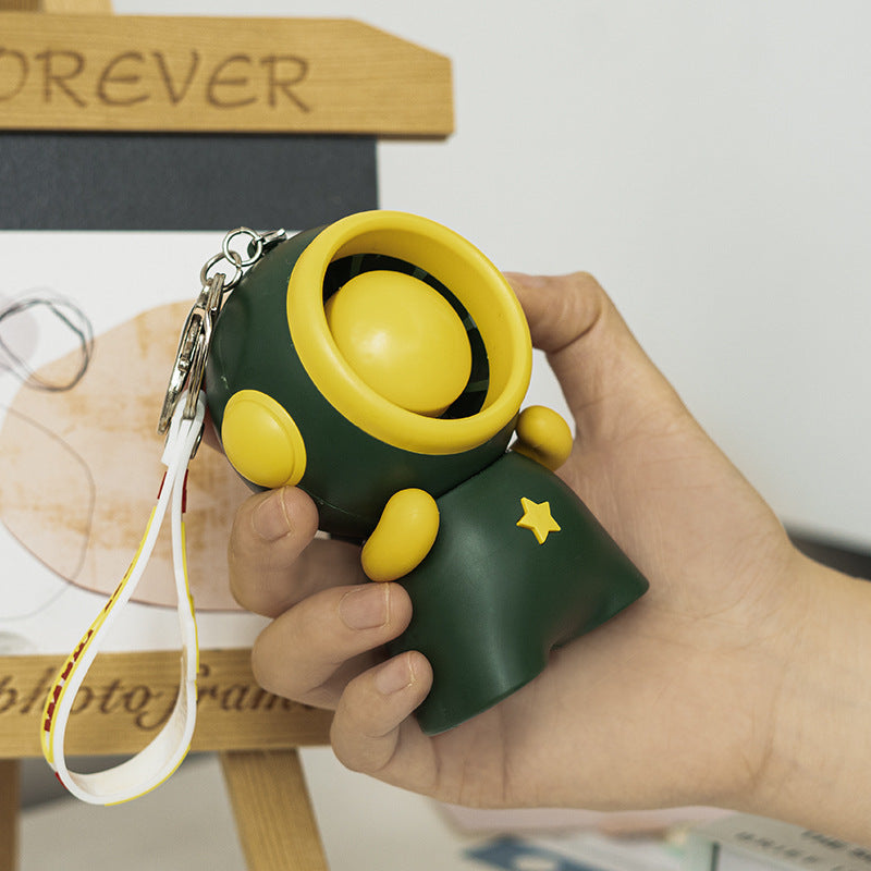 Powerful Handheld Fan with Playful Design – Quiet Adjustable-Speed Personal Cooling for Travel, Commute, Outdoor Events & Festivals