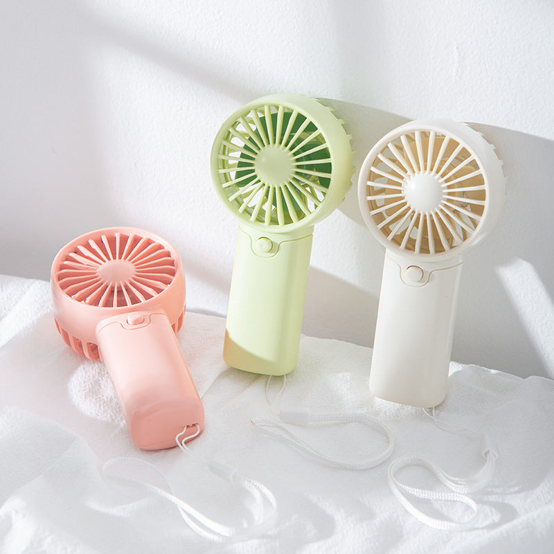 Whisper-Quiet Mini Fan with Powerful Battery and USB Charging – Quiet Adjustable-Speed Personal Cooling for Travel, Desk & Outdoor