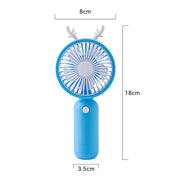 Rechargeable Handheld Fan with Special Animal Design – Quiet Adjustable-Speed Personal Cooling for Travel, Commute, Outdoor Events & Festivals