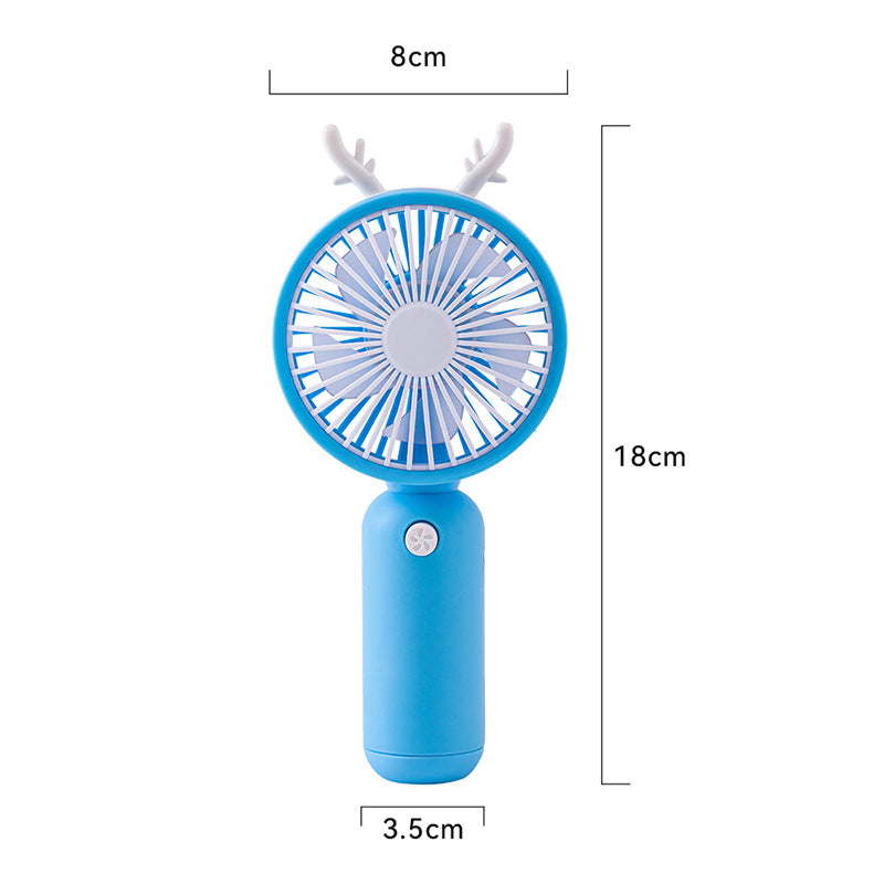 Rechargeable Handheld Fan with Special Animal Design – Quiet Adjustable-Speed Personal Cooling for Travel, Commute, Outdoor Events & Festivals