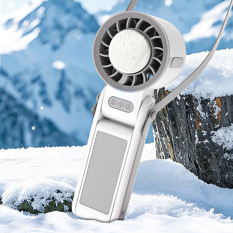 Whisper-Quiet Handheld Fan with USB Charging and Flexible Design – Quiet Adjustable-Speed Personal Cooling for Travel, Commute & Outdoor