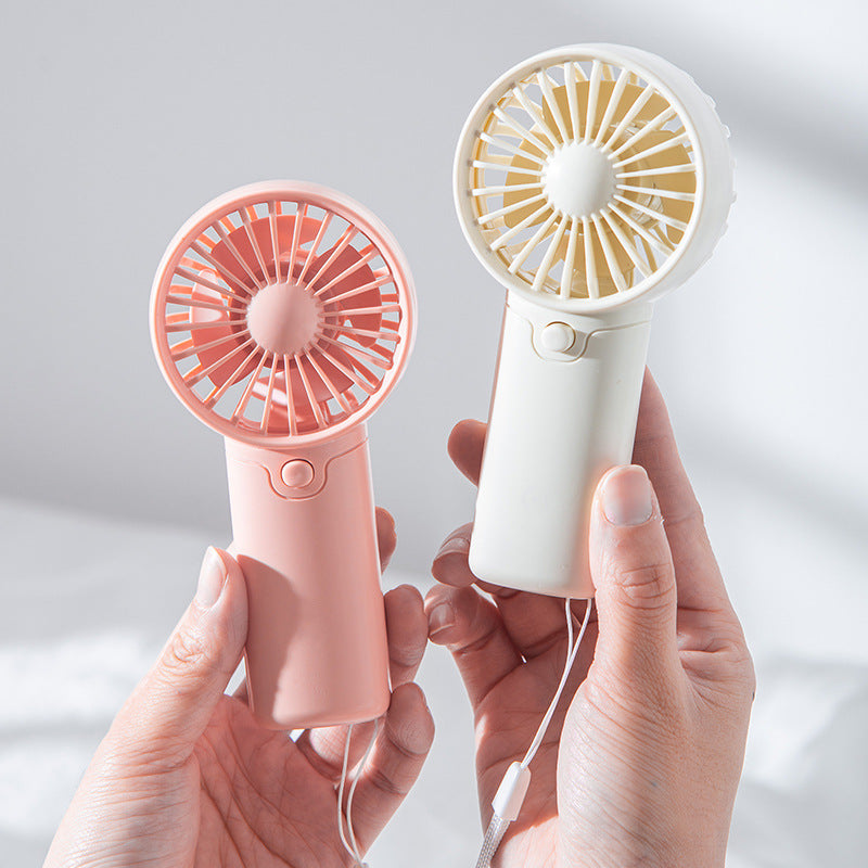 Whisper-Quiet Mini Fan with Powerful Battery and USB Charging – Quiet Adjustable-Speed Personal Cooling for Travel, Desk & Outdoor