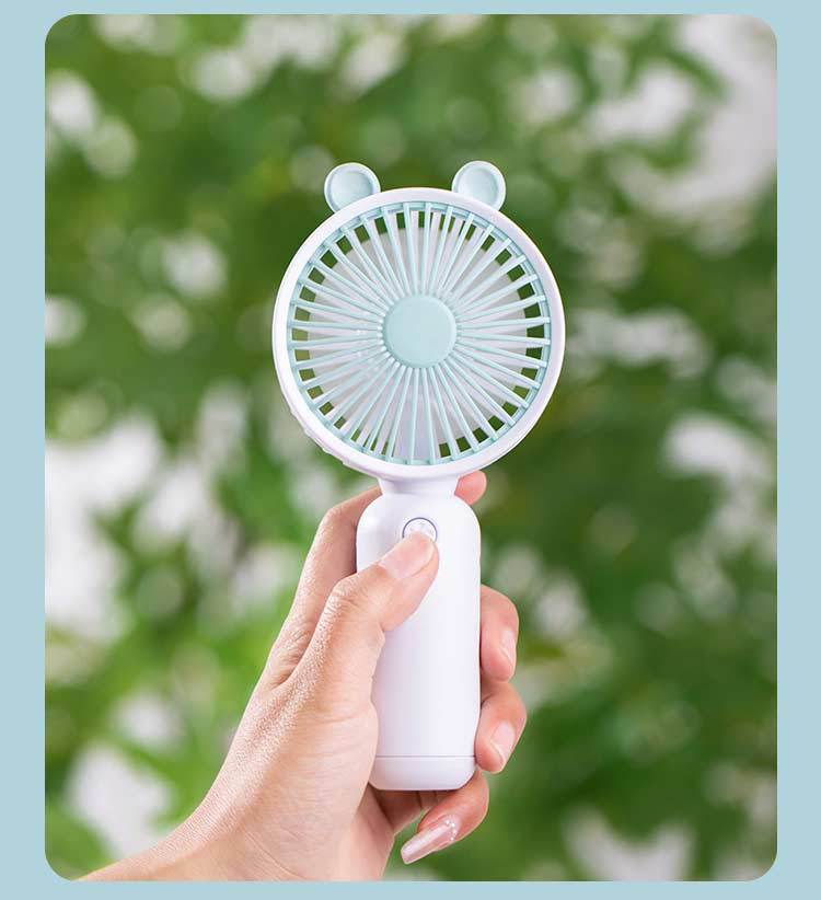 Rechargeable Handheld Fan with Special Animal Design – Quiet Adjustable-Speed Personal Cooling for Travel, Commute, Outdoor Events & Festivals